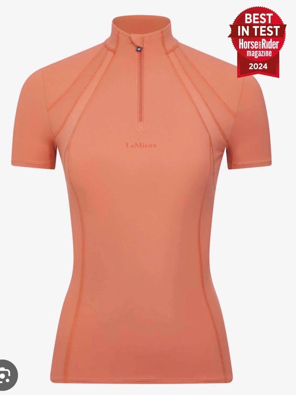 Womens us 2 Lemieux short sleeve base layer Apricot